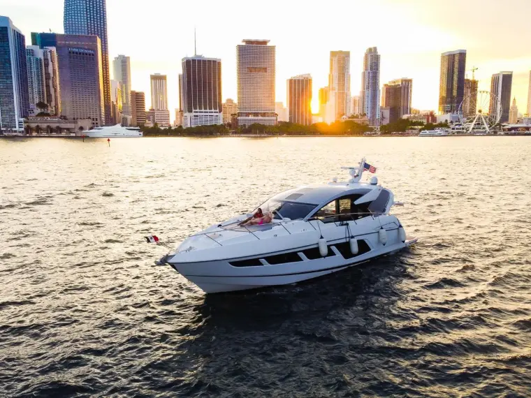 Sunseeker Predator 60FT sport yacht for private charter in Miami